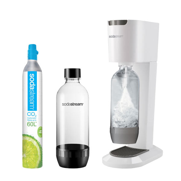  SodaStream Botellas de carbonatación de 1 litro, aptas para  fabricantes de lujo Source/Genesis (paquete doble) (blanco) : Hogar y Cocina